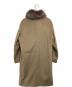 BARNEYS NEWYORK (バーニーズ・ニューヨーク) フォックスファー カシミヤ混コート ベージュ サイズ:40：9000円