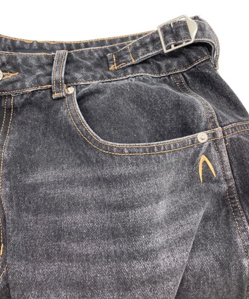 AAKAM（アーカム）AAKAM (アーカム) ワイドデニムパンツ ブラック サイズ:2の古着・服飾アイテム