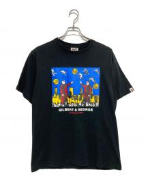 A BATHING APE（アベイシングエイプ）の古着「プリントTシャツ」｜ブラック