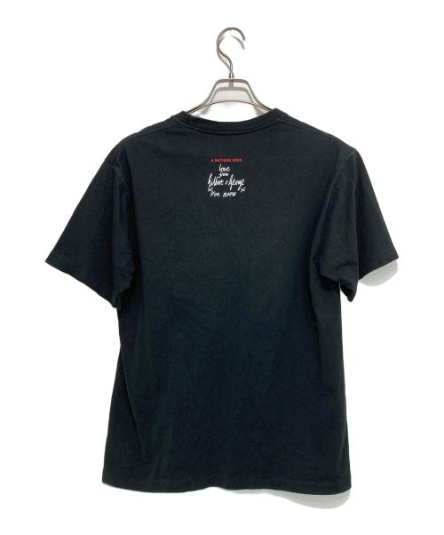 A BATHING APE（アベイシングエイプ）A BATHING APE (アベイシングエイプ) プリントTシャツ ブラック サイズ:Lの古着・服飾アイテム