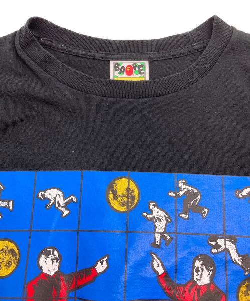 A BATHING APE（アベイシングエイプ）A BATHING APE (アベイシングエイプ) プリントTシャツ ブラック サイズ:Lの古着・服飾アイテム