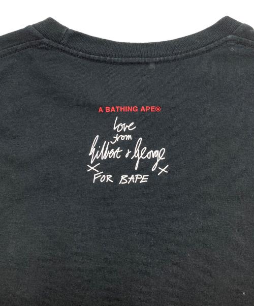 A BATHING APE（アベイシングエイプ）A BATHING APE (アベイシングエイプ) プリントTシャツ ブラック サイズ:Lの古着・服飾アイテム