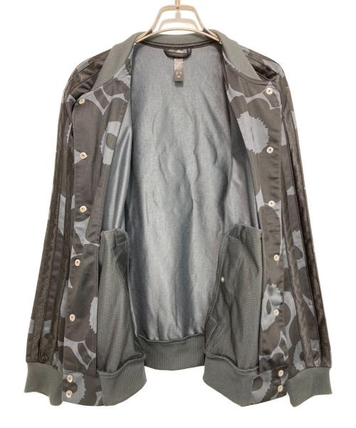 adidas（アディダス）adidas (アディダス) ウニッコ柄 トラックブルゾン ブラック×グレー サイズ:Lの古着・服飾アイテム