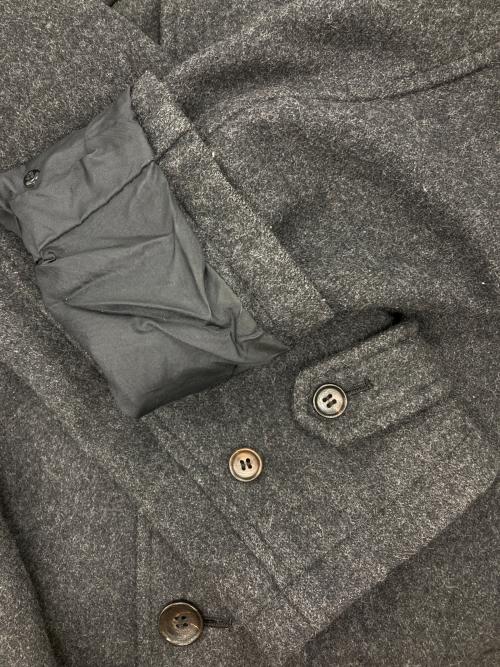COMME des GARCONS HOMME（コムデギャルソン オム）COMME des GARCONS HOMME (コムデギャルソン オム) 00‘ｓ ウールナイロン ステンカラーコート　 グレー サイズ:Lの古着・服飾アイテム