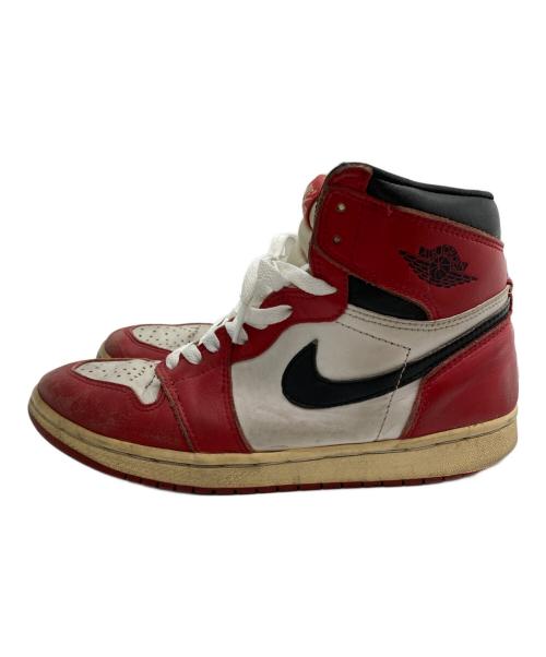 NIKE（ナイキ）NIKE (ナイキ) AIR JORDAN1 ハイカットスニーカー レッド サイズ:US8の古着・服飾アイテム