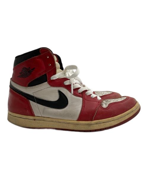 NIKE（ナイキ）NIKE (ナイキ) AIR JORDAN1 ハイカットスニーカー レッド サイズ:US8の古着・服飾アイテム