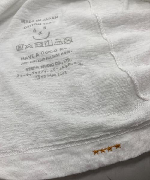 45R（フォーティファイブ・アール）45R (フォーティファイブ・アール) Soul of the Mountainプリントの908 45星半袖Tシャツ ホワイト サイズ: 4の古着・服飾アイテム