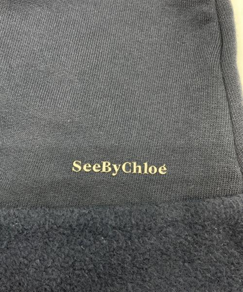 SEE BY CHLOE（シーバイクロエ）SEE BY CHLOE (シーバイクロエ) カットオフスウェット ネイビー サイズ:36の古着・服飾アイテム