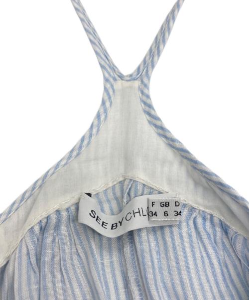 SEE BY CHLOE（シーバイクロエ）SEE BY CHLOE (シーバイクロエ) キャミソールワンピース スカイブルー サイズ:SIZE 38の古着・服飾アイテム