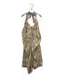 Vivienne Westwood RED LABEL（ヴィヴィアンウエストウッドレッドレーベル）の古着「総柄ホルターネックワンピース」｜ベージュ