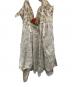 中古・古着 Vivienne Westwood RED LABEL (ヴィヴィアンウエストウッドレッドレーベル) 総柄ホルターネックワンピース ベージュ サイズ:2：13000円
