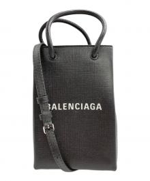 BALENCIAGA（バレンシアガ）の古着「ショッピング フォンホルダー」｜ブラック
