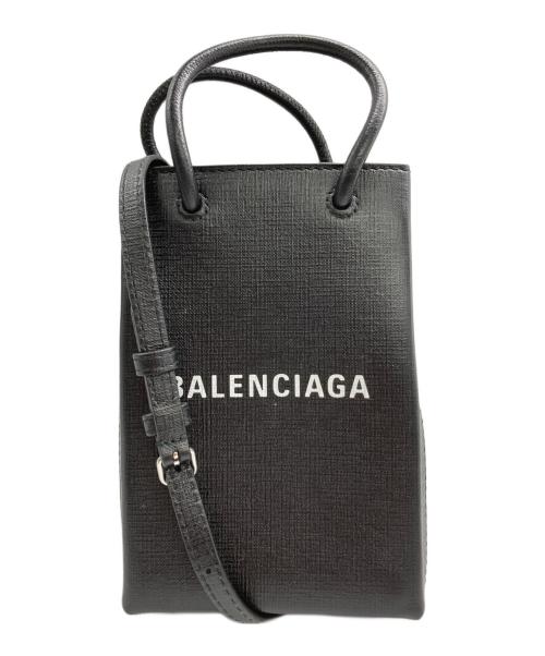 BALENCIAGA（バレンシアガ）BALENCIAGA (バレンシアガ) ショッピング フォンホルダー ブラックの古着・服飾アイテム