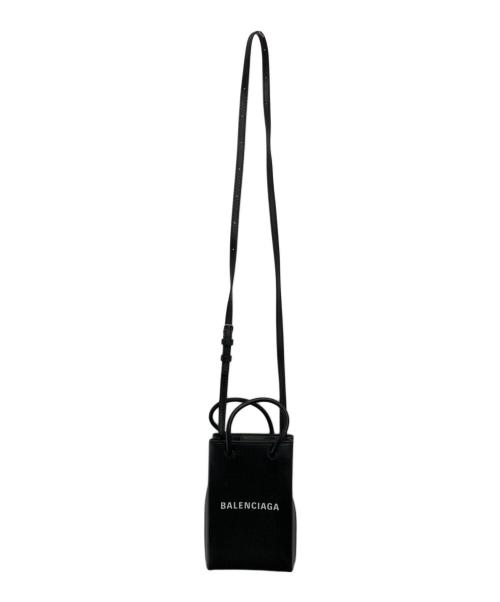 BALENCIAGA（バレンシアガ）BALENCIAGA (バレンシアガ) ショッピング フォンホルダー ブラックの古着・服飾アイテム