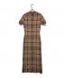 HER LIP TO (ハーリップトゥ) Gold-Buttoned Plaid Knit Dress ゴールドボタンプレイドニットドレス ベージュ サイズ:S：10000円