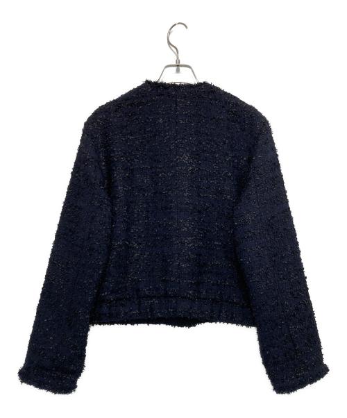 La TOTALITE（ラ ト―タリテ）La TOTALITE (ラ ト―タリテ) 【洗える】ツイードジャケット ネイビー サイズ:Freeの古着・服飾アイテム
