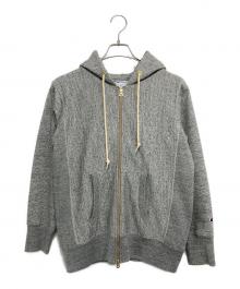 Champion REVERSE WEAVE（チャンピオン リバース ウィーブ）の古着「ジップフーデットスウェットシャツ」｜グレー