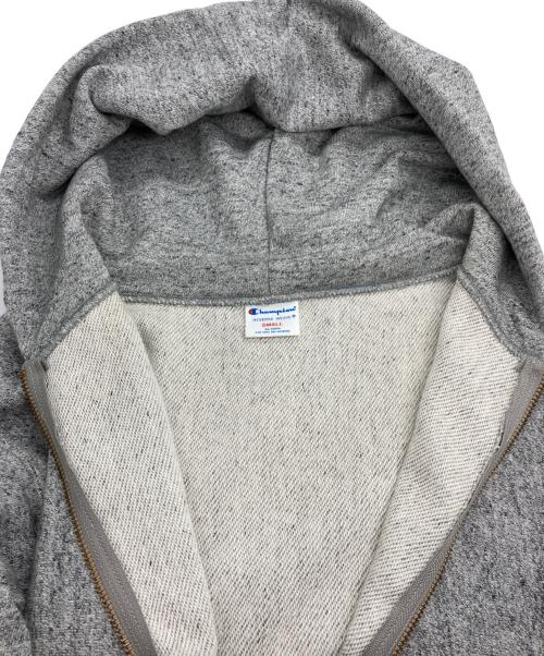 Champion REVERSE WEAVE（チャンピオン リバース ウィーブ）Champion REVERSE WEAVE (チャンピオン リバース ウィーブ) ジップフーデットスウェットシャツ グレー サイズ:Sの古着・服飾アイテム