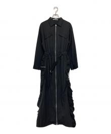 JOSE MOON（ジョゼムーン）の古着「2WAY CARGO SHIRT DRESS」｜ブラック