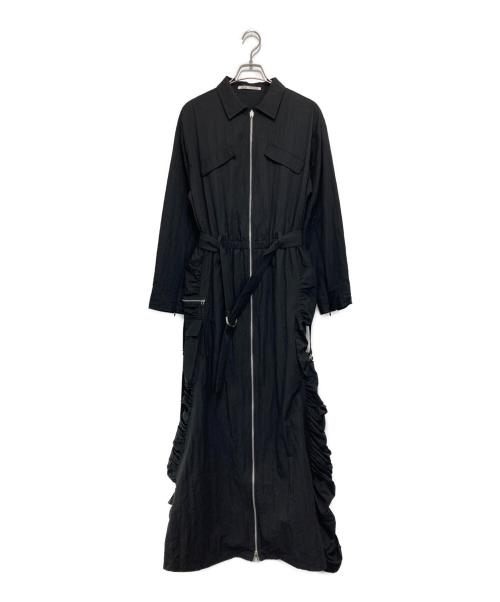 JOSE MOON（ジョゼムーン）JOSE MOON (ジョゼムーン) 2WAY CARGO SHIRT DRESS ブラック サイズ:36の古着・服飾アイテム