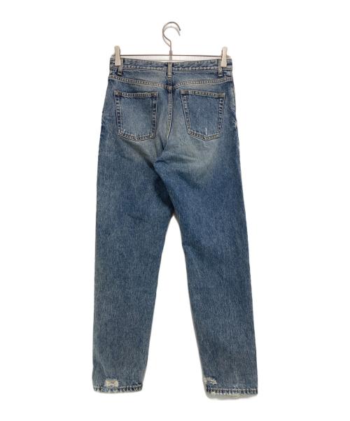 Saint Laurent Paris（サンローランパリ）Saint Laurent Paris (サンローランパリ) ダメージ加工デニムパンツ インディゴ サイズ:25の古着・服飾アイテム