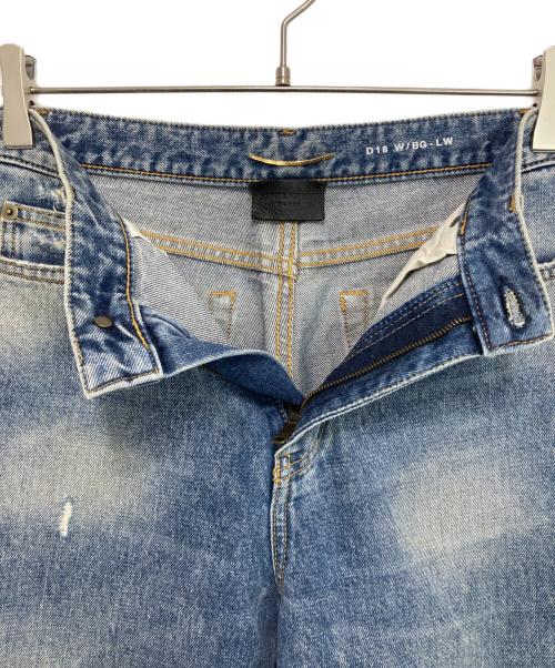 Saint Laurent Paris（サンローランパリ）Saint Laurent Paris (サンローランパリ) ダメージ加工デニムパンツ インディゴ サイズ:25の古着・服飾アイテム