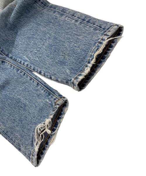 Saint Laurent Paris（サンローランパリ）Saint Laurent Paris (サンローランパリ) ダメージ加工デニムパンツ インディゴ サイズ:25の古着・服飾アイテム