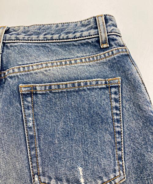 Saint Laurent Paris（サンローランパリ）Saint Laurent Paris (サンローランパリ) ダメージ加工デニムパンツ インディゴ サイズ:25の古着・服飾アイテム