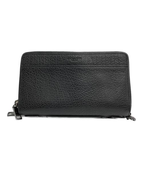 COACH（コーチ）COACH (コーチ) ダブル ジップ トラベル オーガナイザー ブラックの古着・服飾アイテム