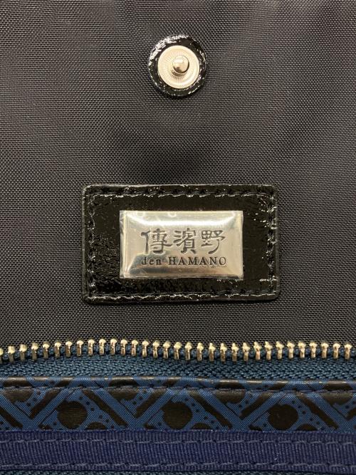 傳濱野（デンハマノ）傳濱野 (デンハマノ) Ruka 総柄モノグラムリュック ネイビーの古着・服飾アイテム