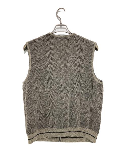 FENDI（フェンディ）FENDI (フェンディ) ニットベスト  グレー×ブラック サイズ:50の古着・服飾アイテム