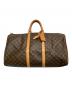 LOUIS VUITTON（ルイ ヴィトン）の古着「キーポル55 トラベルバッグ」｜ブラウン