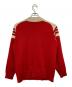 adidas (アディダス) モックネックニット レッド×ベージュ サイズ:L：16000円