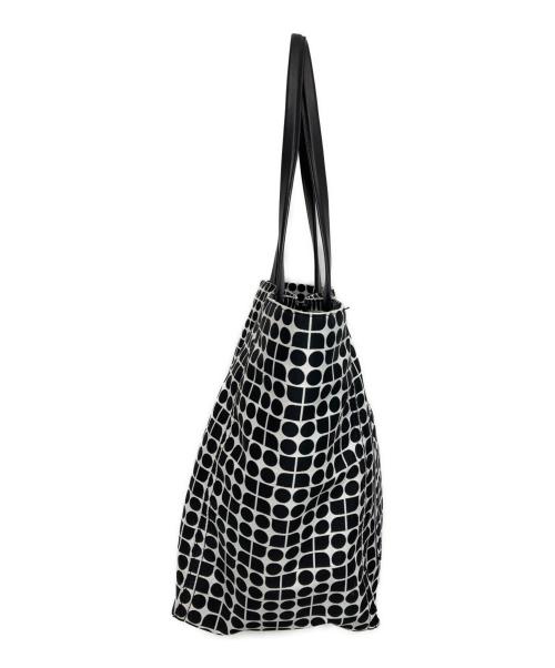 Kate Spade（ケイトスペード）Kate Spade (ケイトスペード) ノエル ジャカード ラージ トートバッグ ブラック×ホワイトの古着・服飾アイテム