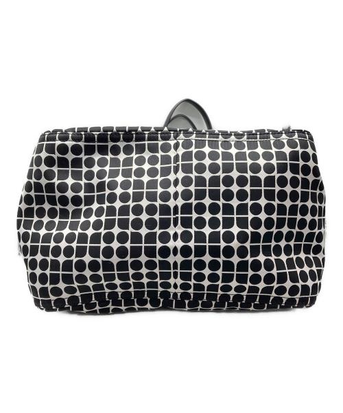 Kate Spade（ケイトスペード）Kate Spade (ケイトスペード) ノエル ジャカード ラージ トートバッグ ブラック×ホワイトの古着・服飾アイテム