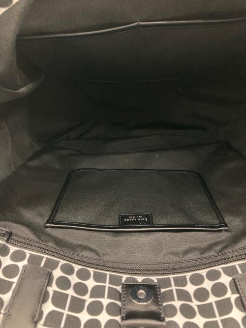 Kate Spade（ケイトスペード）Kate Spade (ケイトスペード) ノエル ジャカード ラージ トートバッグ ブラック×ホワイトの古着・服飾アイテム