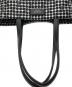 中古・古着 Kate Spade (ケイトスペード) ノエル ジャカード ラージ トートバッグ ブラック×ホワイト：7000円