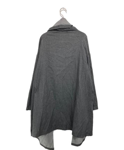mizuiro-ind（ミズイロインド）mizuiro-ind (ミズイロインド) フーデッドコート グレー サイズ:Fの古着・服飾アイテム