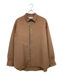 CULLNI（クルニ）の古着「Front Zip Shirt」｜ブラウン