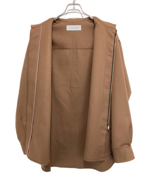 CULLNI（クルニ）CULLNI (クルニ) Front Zip Shirt ブラウン サイズ:2の古着・服飾アイテム