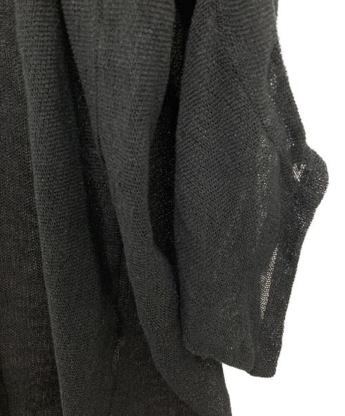 Y's（ワイズ）Y's (ワイズ) リネン混フーデッドコート ブラック サイズ:2の古着・服飾アイテム