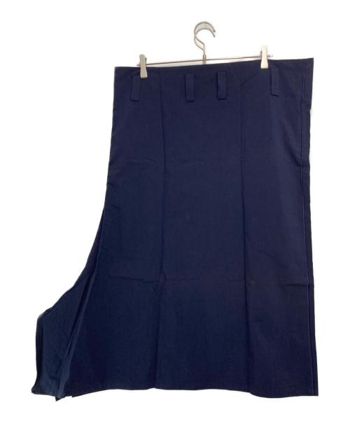 Y's（ワイズ）Y's (ワイズ) コットンアシメスカート ネイビー サイズ:SIZE 3の古着・服飾アイテム