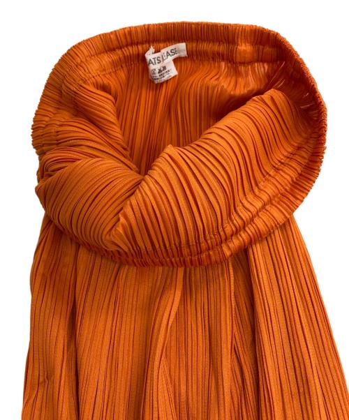 PLEATS PLEASE（プリーツプリーズ）PLEATS PLEASE (プリーツプリーズ) プリーツタイトスカート オレンジ サイズ:3の古着・服飾アイテム