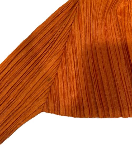 PLEATS PLEASE（プリーツプリーズ）PLEATS PLEASE (プリーツプリーズ) 変形2WAYプリーツワンピース オレンジ サイズ:４の古着・服飾アイテム