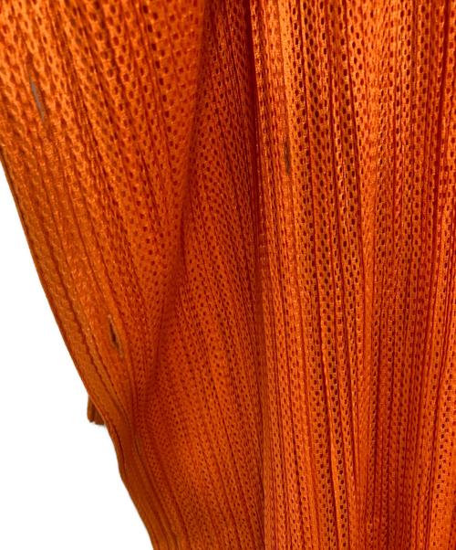 PLEATS PLEASE（プリーツプリーズ）PLEATS PLEASE (プリーツプリーズ) 変形2WAYプリーツワンピース オレンジ サイズ:４の古着・服飾アイテム