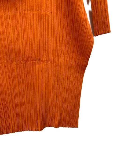 PLEATS PLEASE（プリーツプリーズ）PLEATS PLEASE (プリーツプリーズ) 変形2WAYプリーツワンピース オレンジ サイズ:４の古着・服飾アイテム