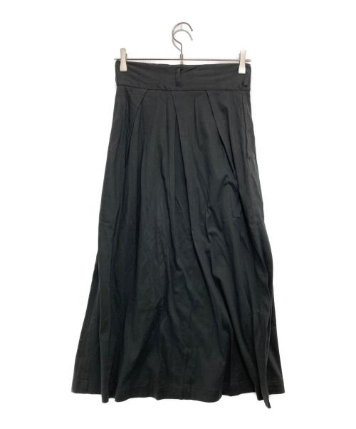 YOHJI YAMAMOTO（ヨウジヤマモト）YOHJI YAMAMOTO (ヨウジヤマモト) ハイウエストコットンスカート ブラック サイズ:SIZE Sの古着・服飾アイテム