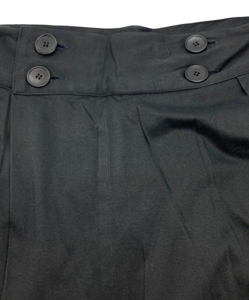 YOHJI YAMAMOTO（ヨウジヤマモト）YOHJI YAMAMOTO (ヨウジヤマモト) ハイウエストコットンスカート ブラック サイズ:SIZE Sの古着・服飾アイテム
