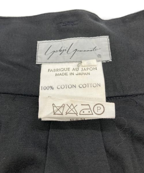 YOHJI YAMAMOTO（ヨウジヤマモト）YOHJI YAMAMOTO (ヨウジヤマモト) ハイウエストコットンスカート ブラック サイズ:SIZE Sの古着・服飾アイテム