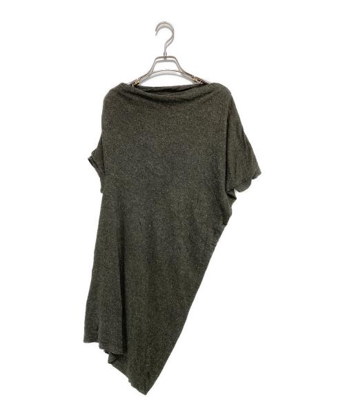 Y's（ワイズ）Y's (ワイズ) シルクニットワンピース グレー サイズ:3の古着・服飾アイテム